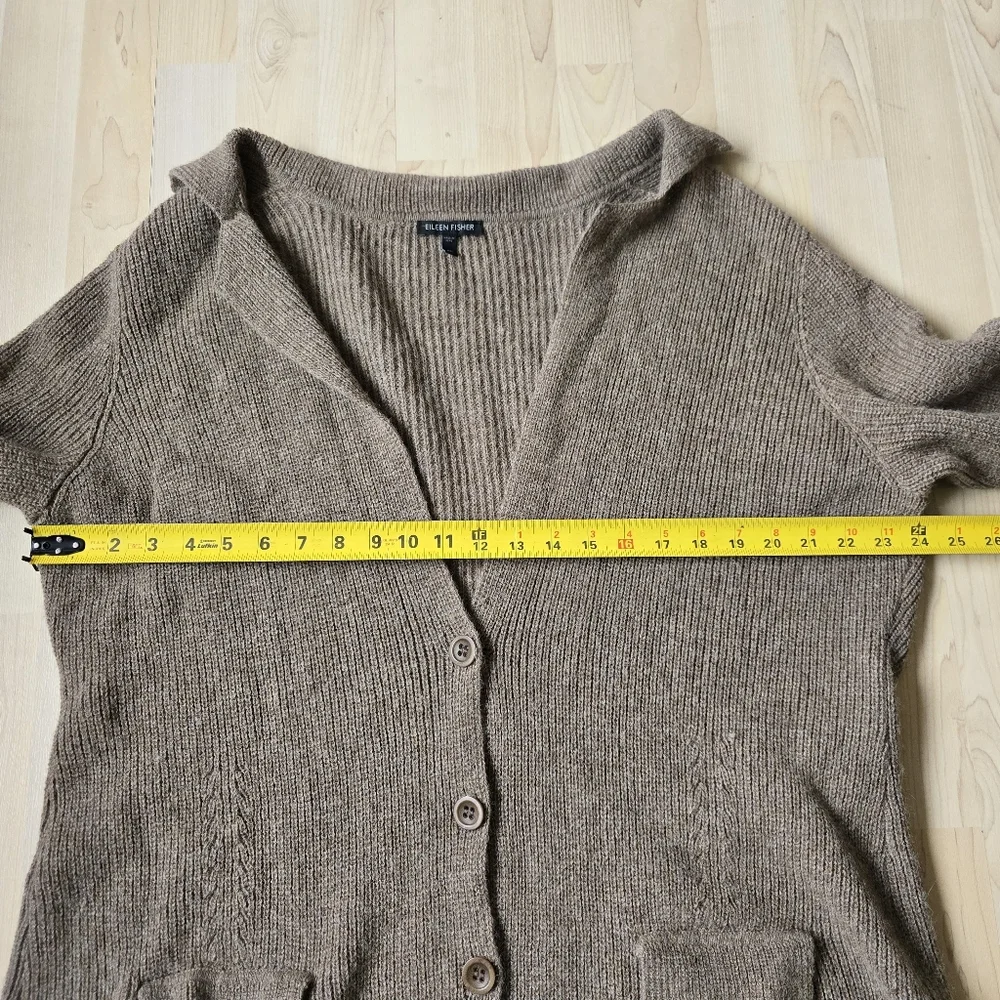 Eileen Fisher 100% Baby Alpaca Button Front Cardigan Size XL - Picture 9 of 12
